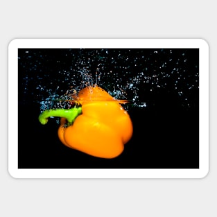 Yellow Pepper Splash 2 Sticker